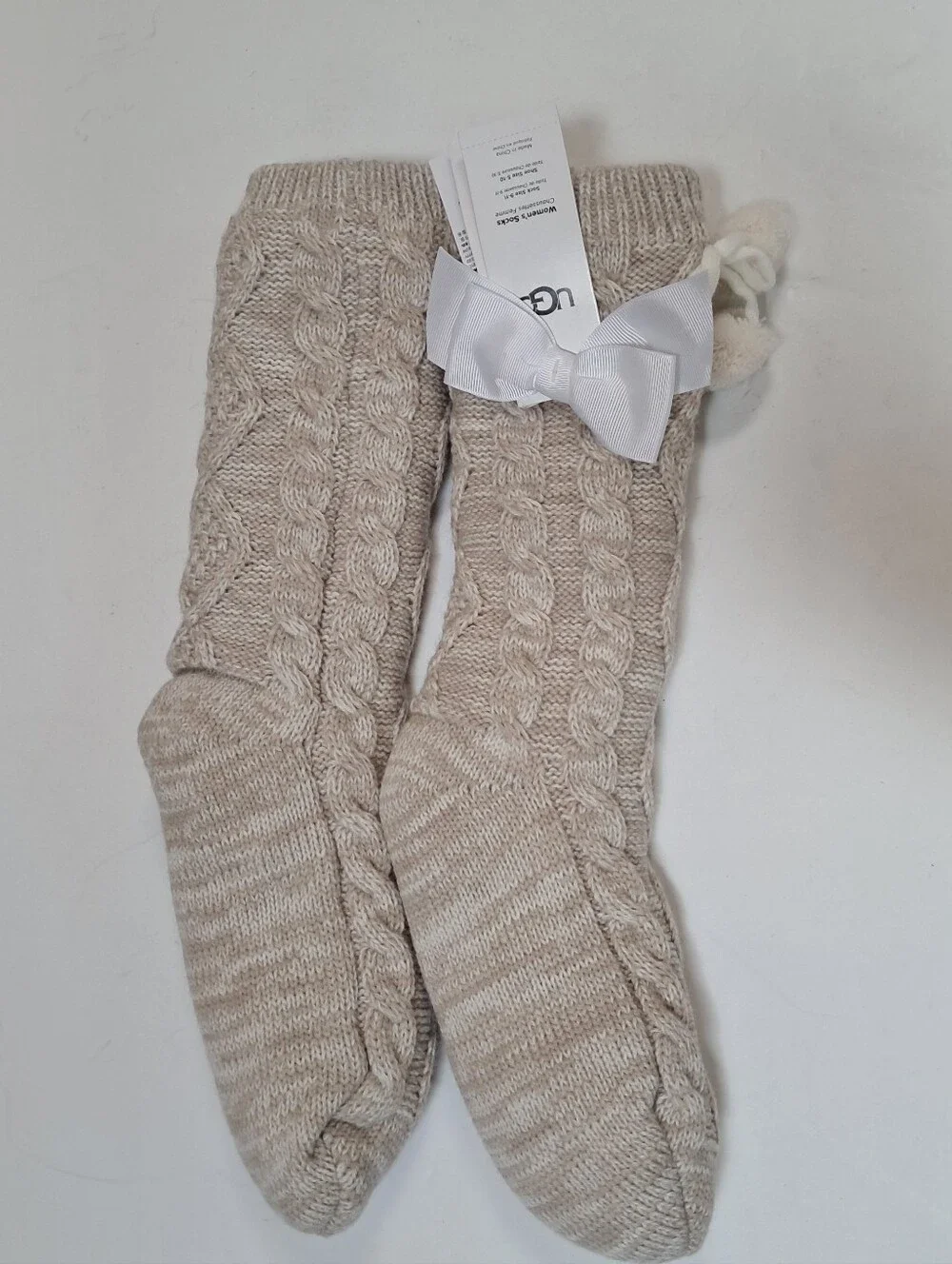UGG Slipper Socks Cream Color - Picture 2 of 13
